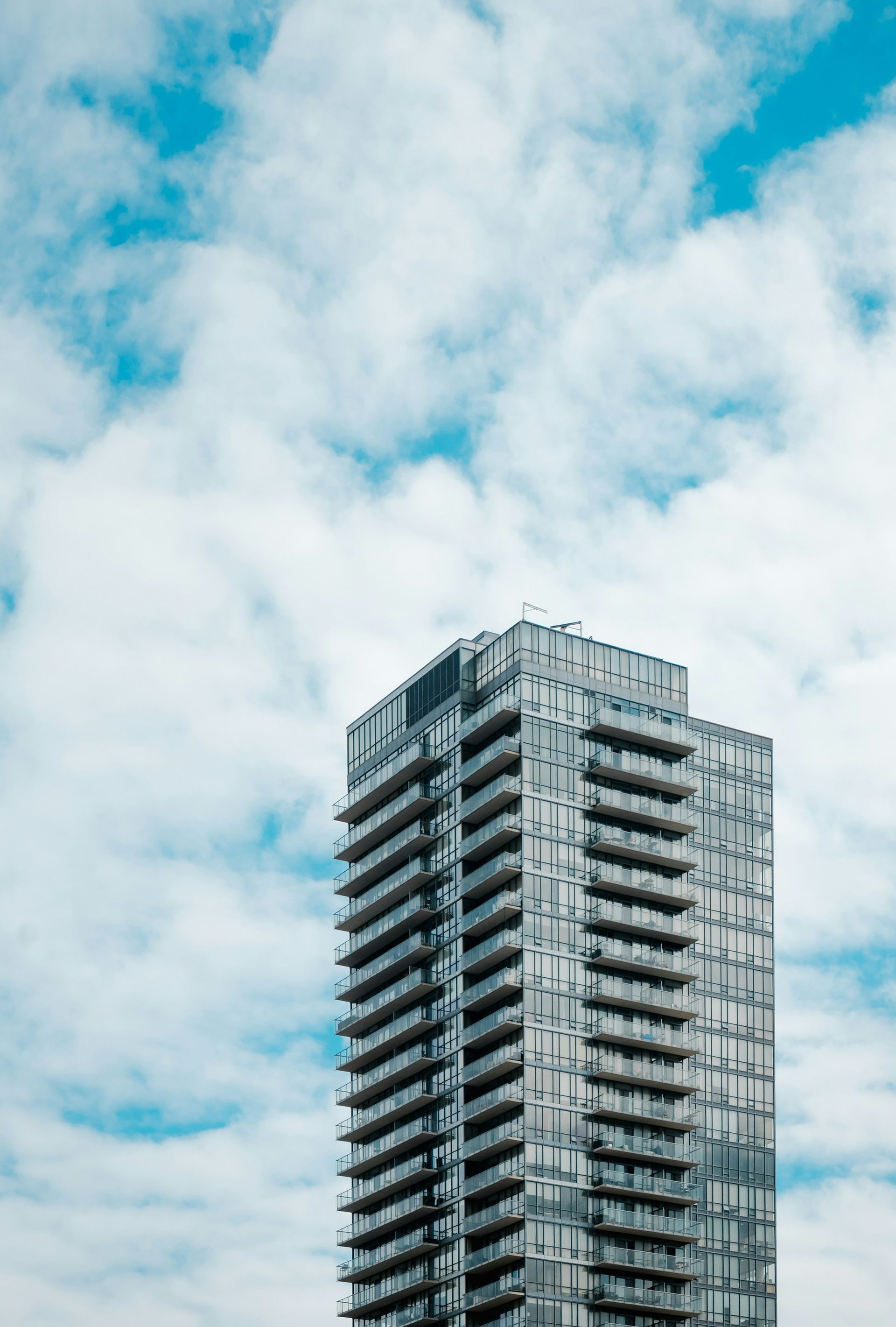 Modern high-rise condominium tower — North York's urban residential skyline